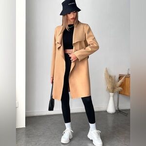 Belted Waterfall Jacket